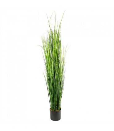 Metal 130cm Green Artificial Extra Large Grass Plant with Copper Metal Planter
