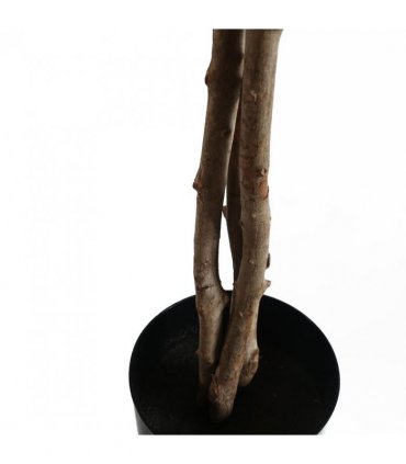 Artificial Forsythia Tree - 120cm Yellow Silk Flowers Natural Wood Trunk 50x50cm