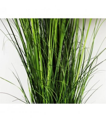 Artificial Extra Large Grass Plant 130cm Gold Metal Planter Green Leaf Design UK