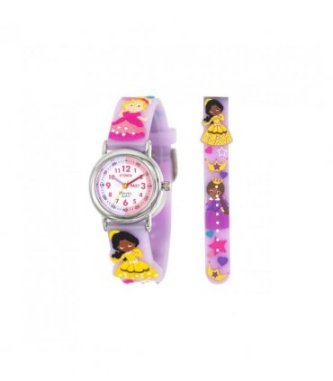 Ravel Children Girls 3D Cartoon Time Teacher Watch Lilac Princess R1513.96