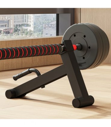 Steel Black 33H x 50L x 12Wcm Deadlift Barbell Jack with Non-Slip