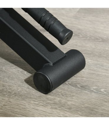 Steel Black 33H x 50L x 12Wcm Deadlift Barbell Jack with Non-Slip