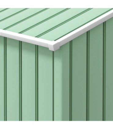 Garden Shed Storage Unit w/ Locking Door Floor Foundation Air Vent Light Green