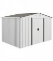 Garden Shed Storage Large Yard Store Sliding Door Metal Roof Tool Box Silver