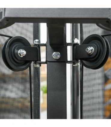 Multi Gym Workout Station with Sit Up Bench, Push Up Stand, Dip Station