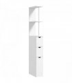 HOMCOM Tall Bathroom Cabinet, Bathroom Storage Cabinet W/ Shelf, Drawers White