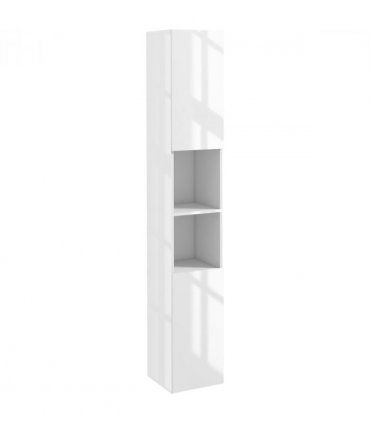 kleankin High Gloss Bathroom Floor Cabinet Storage Cupboard with Doors