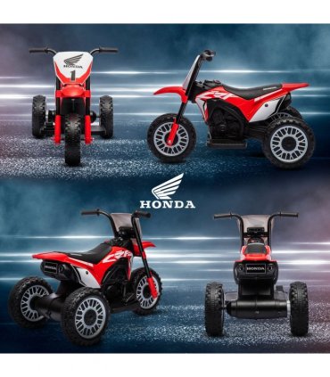 HOMCOM Honda CRF450RL Licensed 6V Kids Electric Motorbike with Horn - Red