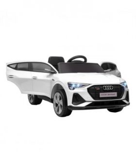 HOMCOM 12V Kids Electric Ride-On Car/ w Remote Control, Lights, Music - White