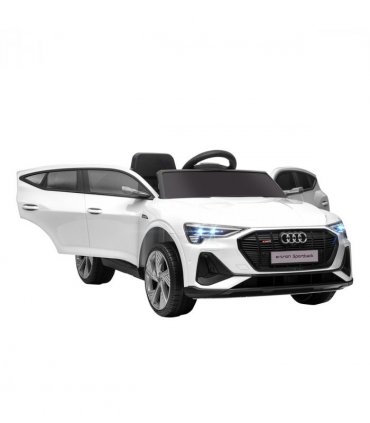HOMCOM 12V Kids Electric Ride-On Car/ w Remote Control, Lights, Music - White
