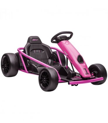 Go Kart Pink 115L x 77W x 54H cm Electric Drift with Music, Horn, Slow Start