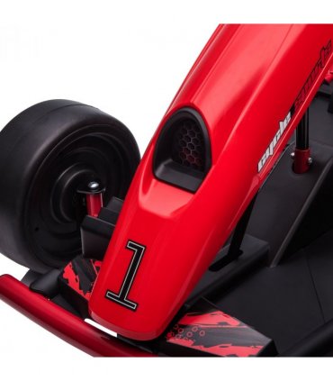 HOMCOM 24V Electric Go Kart for Kids with Music, Horn Honking, Slow Start