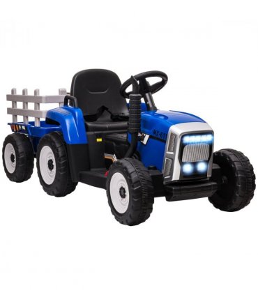 Ride-on Tractor Blue PP Metal 136.5L x 50W x 52.5H cm Detachable Trailer