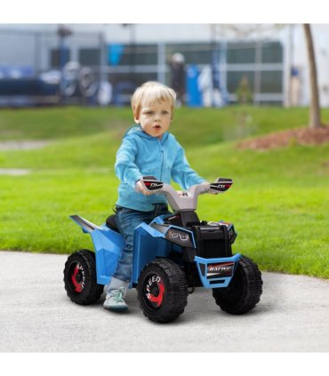 Electric Quadbike Blue PP Metal 48.5H x 70L x 41.5W cm 25kg 6V Kids Ride-On ATV