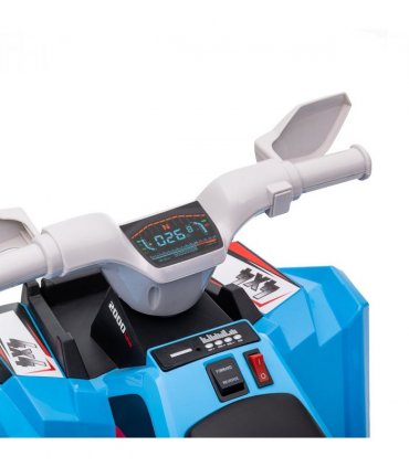 Electric Quadbike Blue PP Metal 48.5H x 70L x 41.5W cm 25kg 6V Kids Ride-On ATV