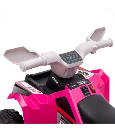HOMCOM Electric Quad Bike, 6V Kids Ride-On ATV, for Ages 18-36 Months - Pink