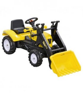 Metal Yellow 114L x 41W x 52H cm Kids Pedal Go Kart Ride On Excavator