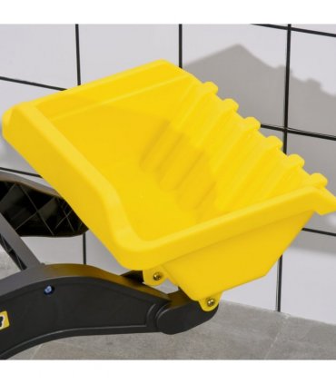 Metal Yellow 114L x 41W x 52H cm Kids Pedal Go Kart Ride On Excavator