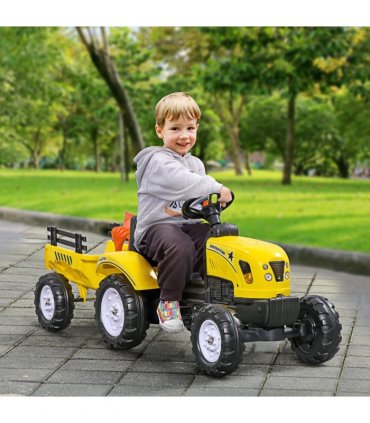 Pedal Go Kart Yellow Black Metal Plastic 51H x 133L x 42Wcm 35kg 3 years