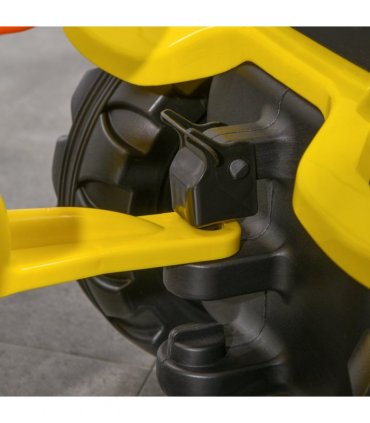 Pedal Go Kart Yellow Black Metal Plastic 51H x 133L x 42Wcm 35kg 3 years
