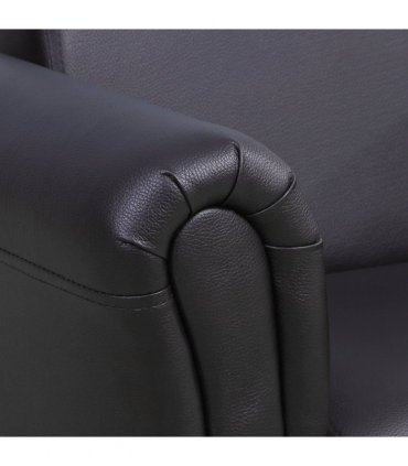 HOMCOM Kids Sofa Chair Set Armchair Seating Seat Bedroom Playroom Stool Black