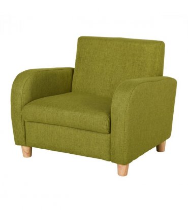 HOMCOM Child Armchair Wood Frame with Padding Seat Low-Rise Bedroom