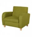 HOMCOM Child Armchair Wood Frame with Padding Seat Low-Rise Bedroom