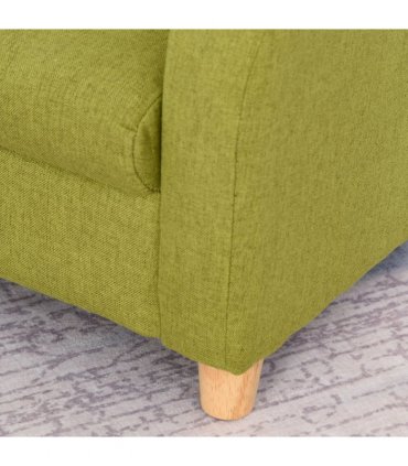 HOMCOM Child Armchair Wood Frame with Padding Seat Low-Rise Bedroom