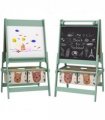 Kids Easel Green MDF Pinewood 93H x 54W x 46.5Dcm AIYAPLAY with Paper Roll
