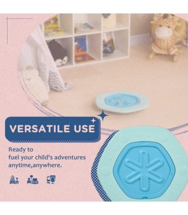 Kids Balance Board Blue Ball Game Improve Focus Motor Skills Spatial Awareness
