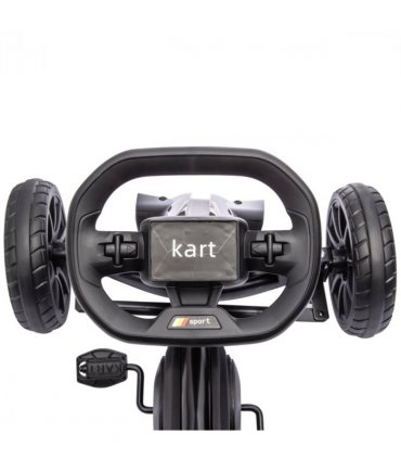 HOMCOM Children Pedal Go Kart with Adjustable Seat, Handbrake - Black