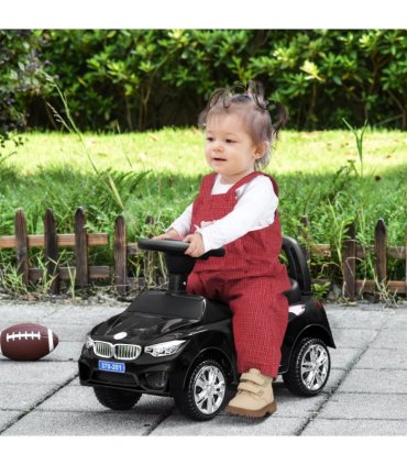 HOMCOM Ride on Car Baby Toddler Walker Foot to Floor Sliding Car Slider Black