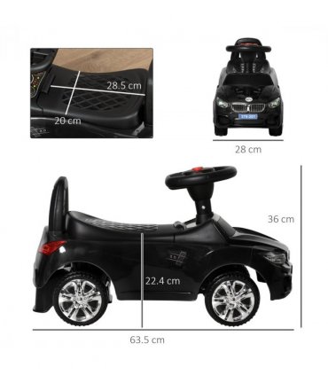 HOMCOM Ride on Car Baby Toddler Walker Foot to Floor Sliding Car Slider Black