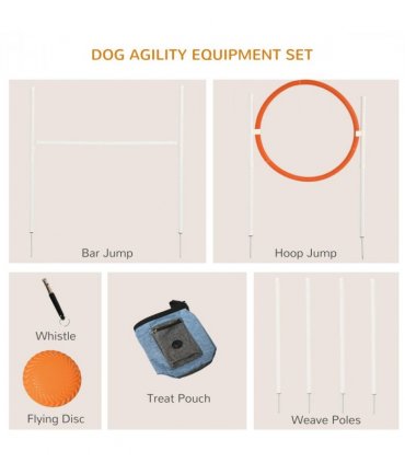 Dog Agility Equipment Obedience Training Set for Dogs - Multicoloured