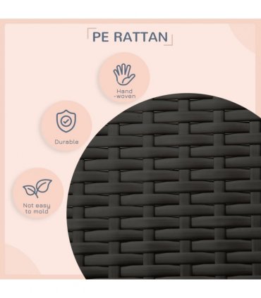 PawHut Wicker Dog House, Rattan Pet Bed with Soft Cushion, Cat Basket - Cream