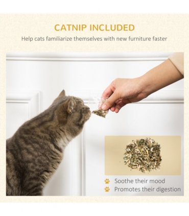 PawHut Cardboard Cat House, Recyclable Corrugate Scratcher for Indoor Cats