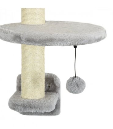 PawHut Cat Wall Furniture with Hammock Platforms Ladder Scratching Post - Grey
