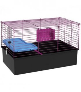 PawHut Small Animal Cage, Rabbit Guinea Pig Hutch, Pet Playhouse