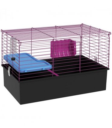 PawHut Small Animal Cage, Rabbit Guinea Pig Hutch, Pet Playhouse