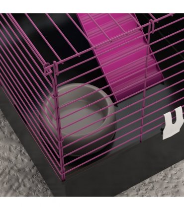 PawHut Small Animal Cage, Rabbit Guinea Pig Hutch, Pet Playhouse