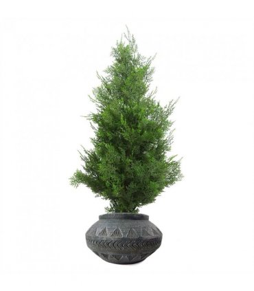 fibreglass composite Grey 21cm Large Grey Gliese Triangle Planter