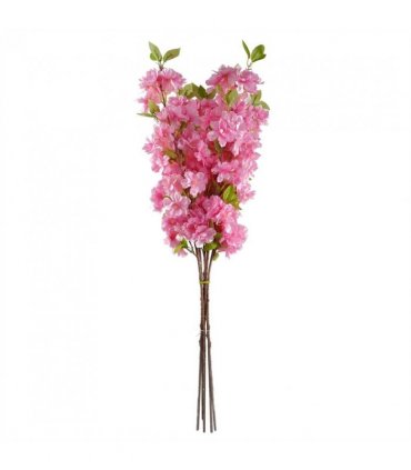 Pack of 6 x 100cm Pink Artificial Blossom Stem