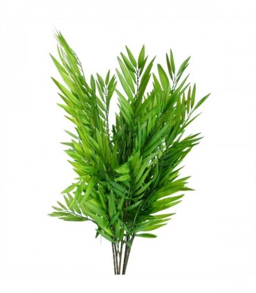 Artificial Bamboo Fern Stem Green 85cm Pack of 6 for Garden & Patio Decor