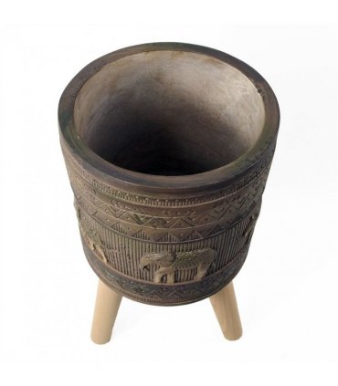 40cm x 21.5cm Zandi Elephant Composite Large Planter