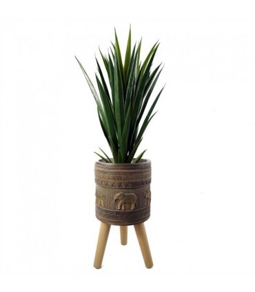 40cm x 21.5cm Zandi Elephant Composite Large Planter