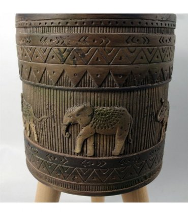 40cm x 21.5cm Zandi Elephant Composite Large Planter