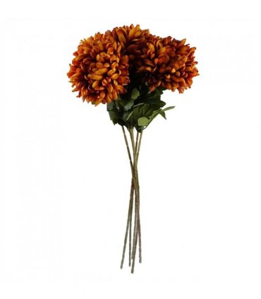 Pack of 6 x 75cm Extra Large Reflex Chrysanthemum - Orange