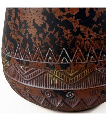24cm x 30cm Large Zaturn Planter Brown / Black