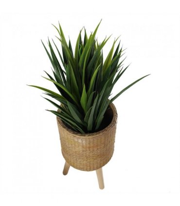 54cm x 30cm Rattan Effect Composite Large Planter