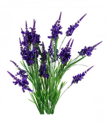 silk Purple 80cm Pack of 6 x Purple Larkspur Artificial Stem - Realistic Look